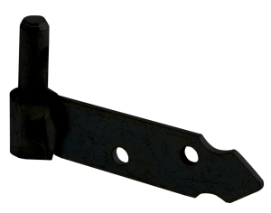 Gond à plaquer noir queue de carpe Ø14